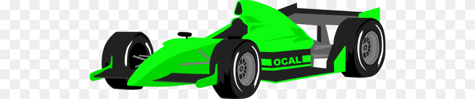 Green Race Car Clipart, Auto Racing, Vehicle, Formula One, Transportation Png Image