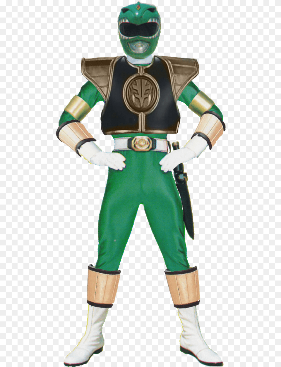 Green Ranger White Ranger Dragon Shield, Clothing, Costume, Person, Adult Free Png