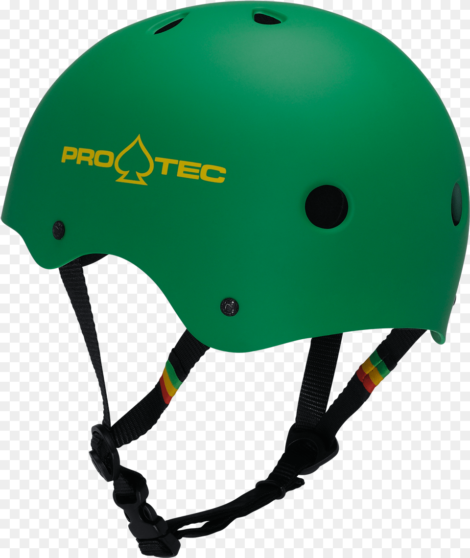 Green Rasta Skate Helmet Protec Classic Ski Helmet Blue, Clothing, Crash Helmet, Hardhat Png Image