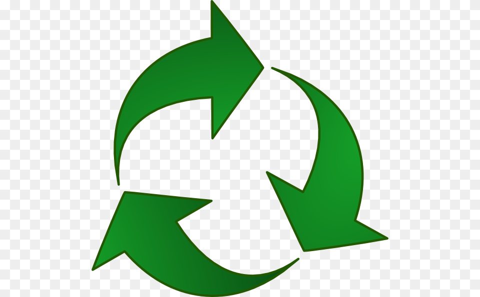 Green Recycle Arrows Clip Art At Pic, Recycling Symbol, Symbol, Animal, Fish Png Image