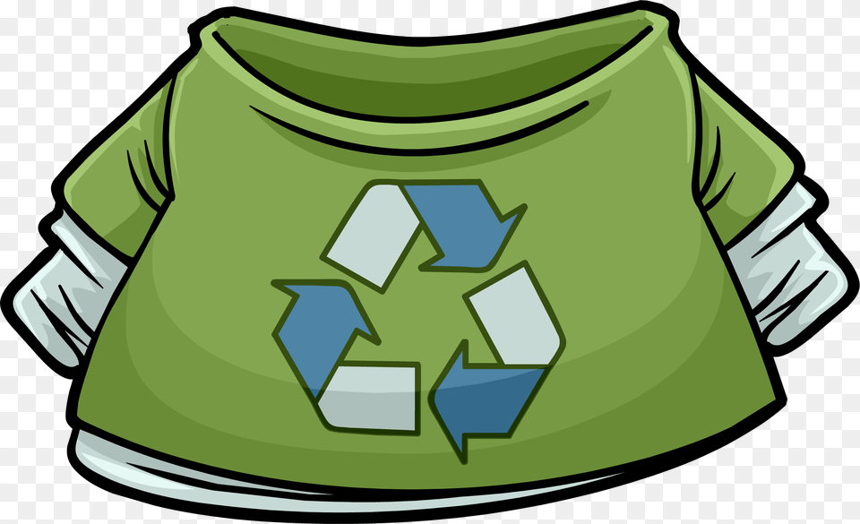 Green Recycle Shirt, Recycling Symbol, Symbol, Clothing, T-shirt Png Image