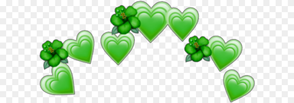 Green Red Spiral Aesthetic Crown Grid Wings Emoji Crown Hearts Free Png