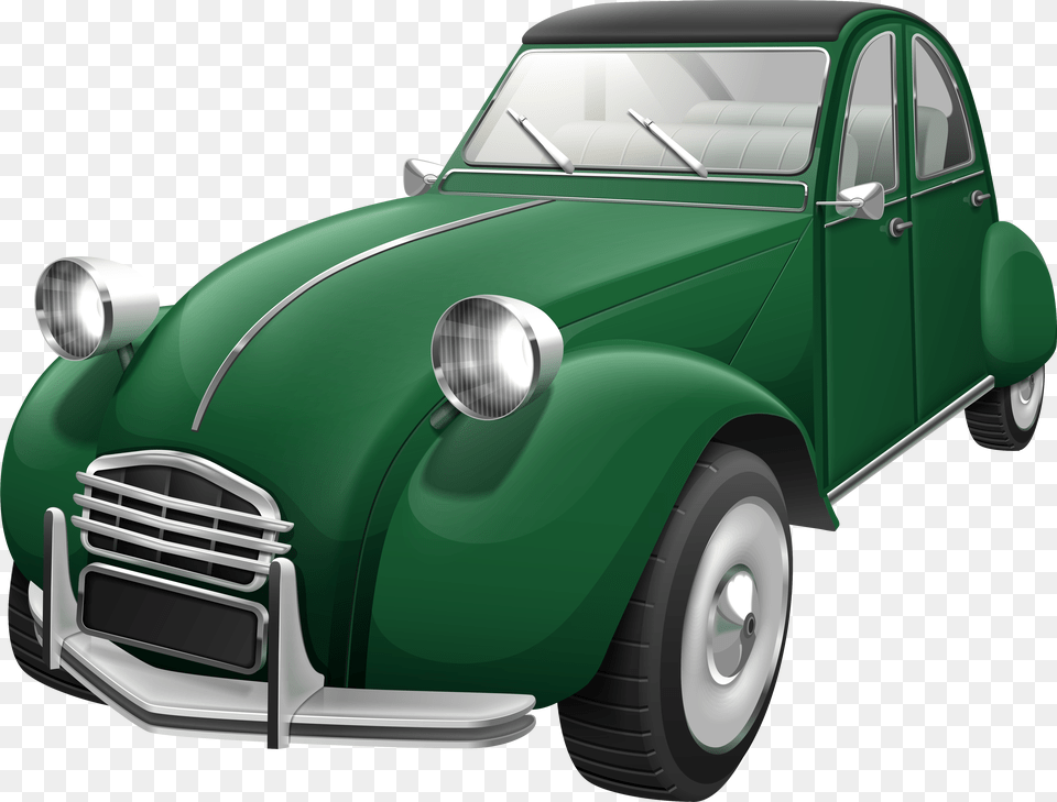 Green Retro Car Clip Art, Sedan, Transportation, Vehicle, Accessories Free Png