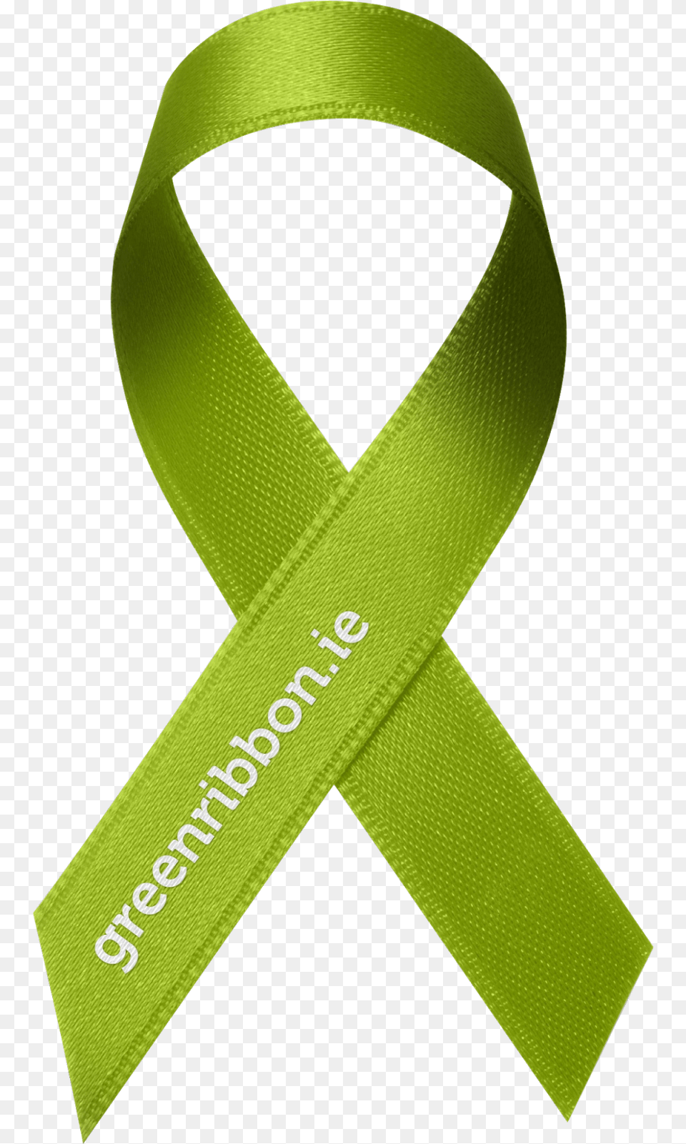 Green Ribbon Download Image Arts Green Ribbon Mental Health Ireland, Accessories, Strap Png