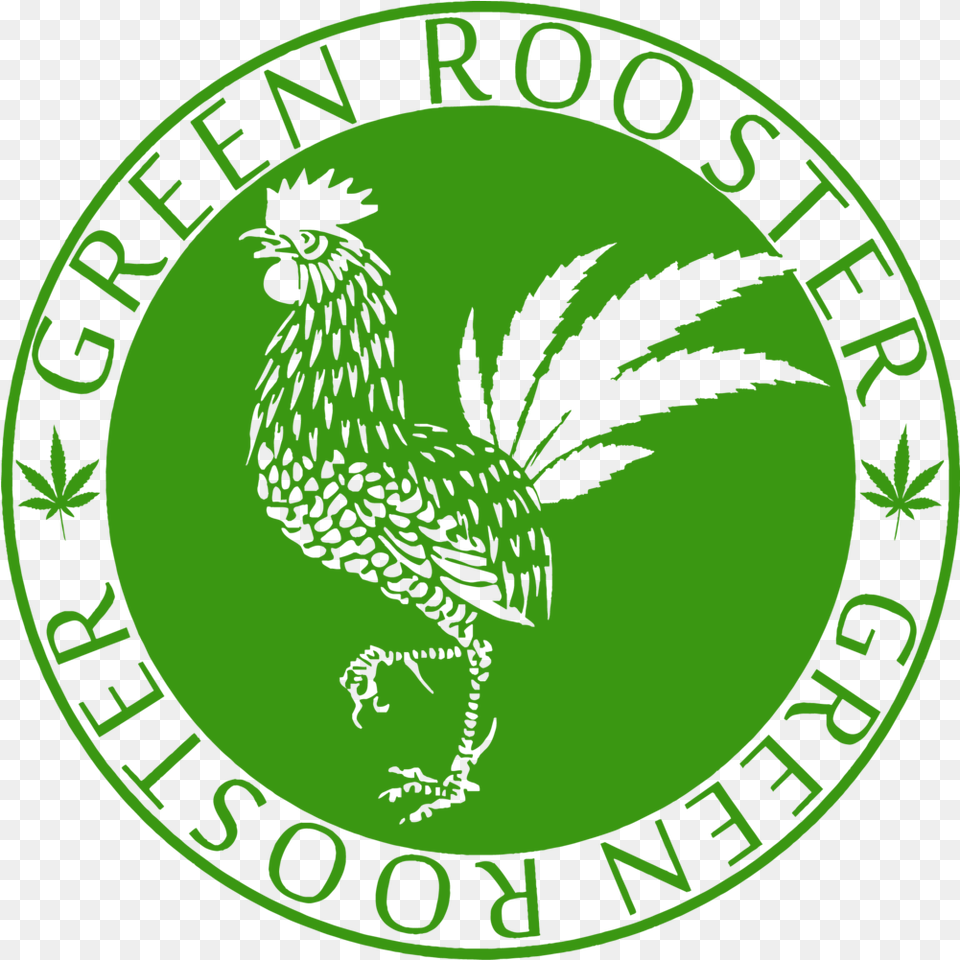 Green Rooster Edibles Rooster, Logo, Person, Plant, Vegetation Png Image