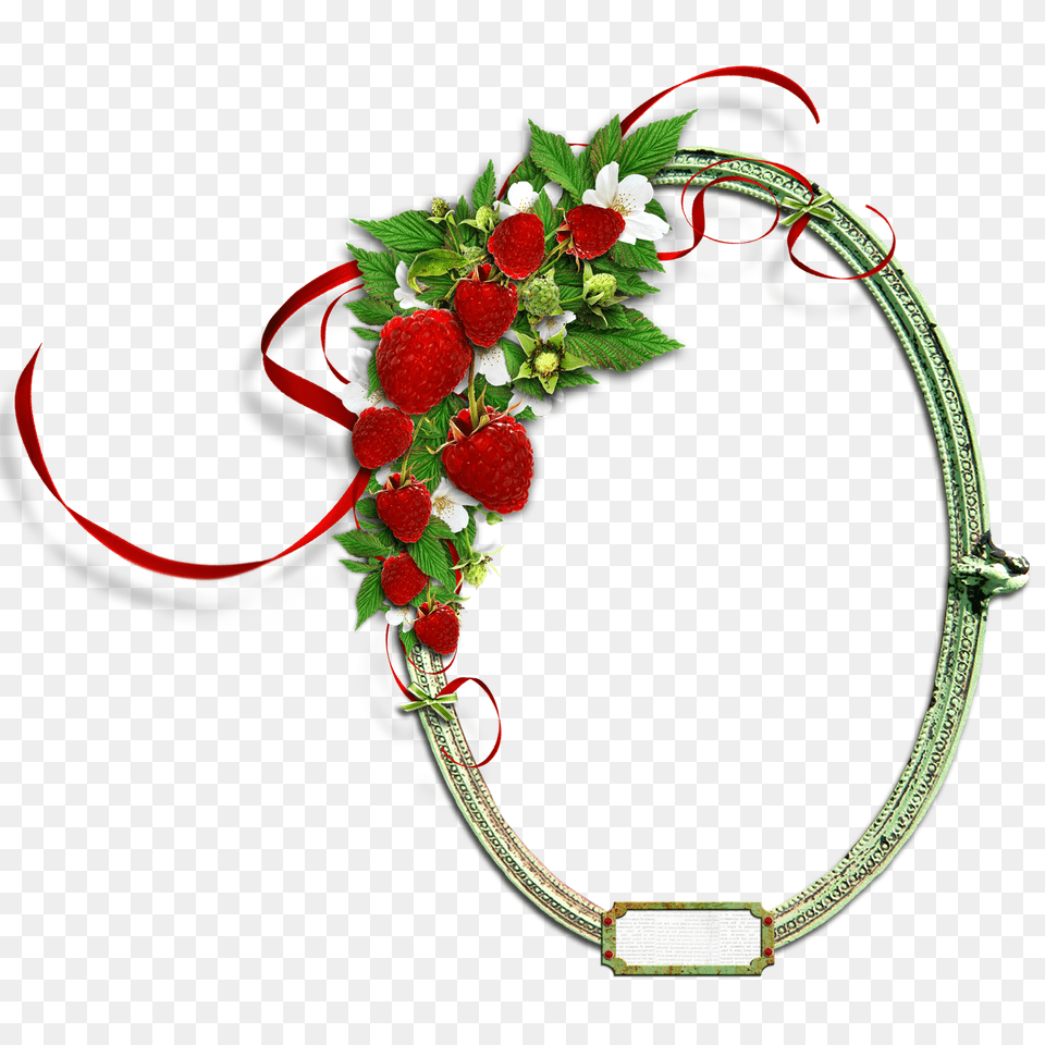Green Round Frame, Berry, Rose, Produce, Plant Free Transparent Png