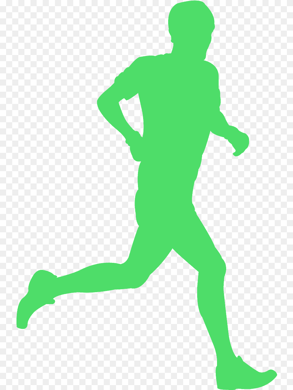 Green Runner Silhouette Vector, Adult, Male, Man, Person Free Transparent Png