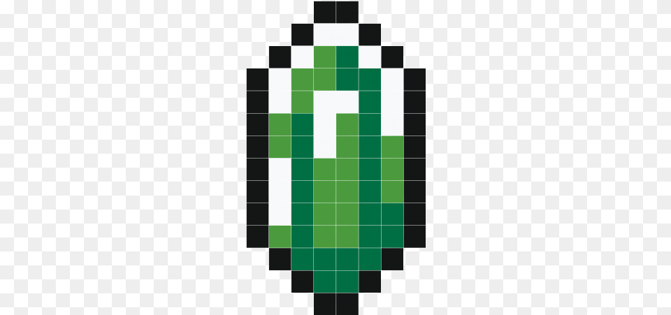 Green Rupee Svg Freeuse Stock Minecraft Diamond Pixel Art, Chart, Qr Code Free Png Download