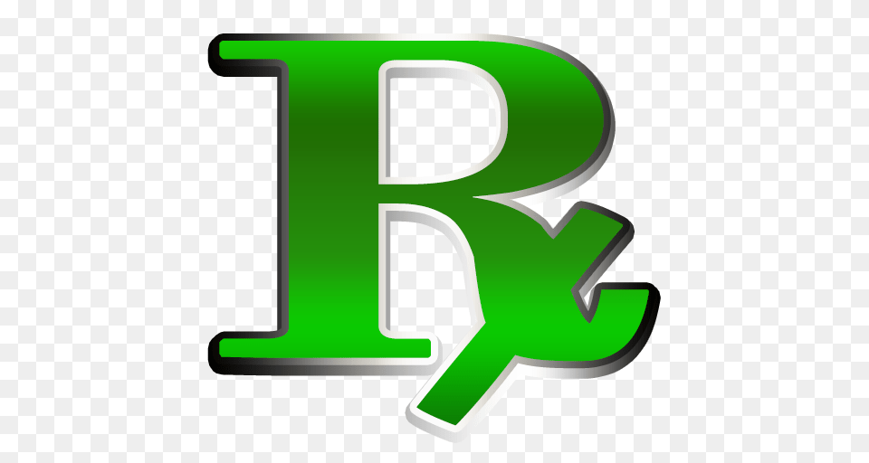 Green Rx Medicine Symbol Clipart Image, Text, First Aid, Emblem Free Png Download