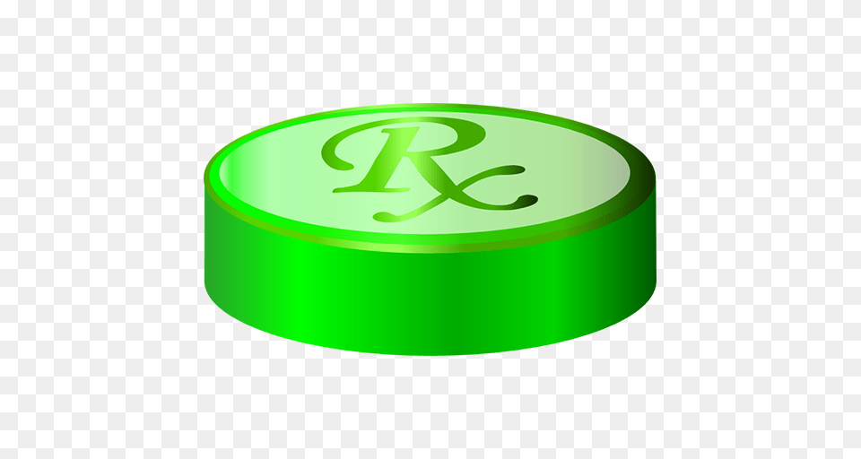 Green Rx Tablet Clipart Image, Logo, Hot Tub, Tub Free Transparent Png