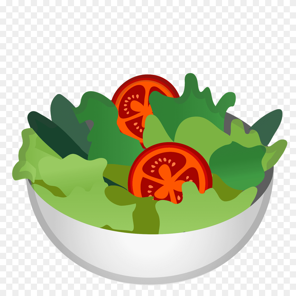 Green Salad Emoji Clipart, Food, Lettuce, Plant, Produce Free Png