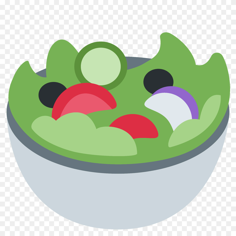 Green Salad Emoji Clipart, Bowl, Food Free Png