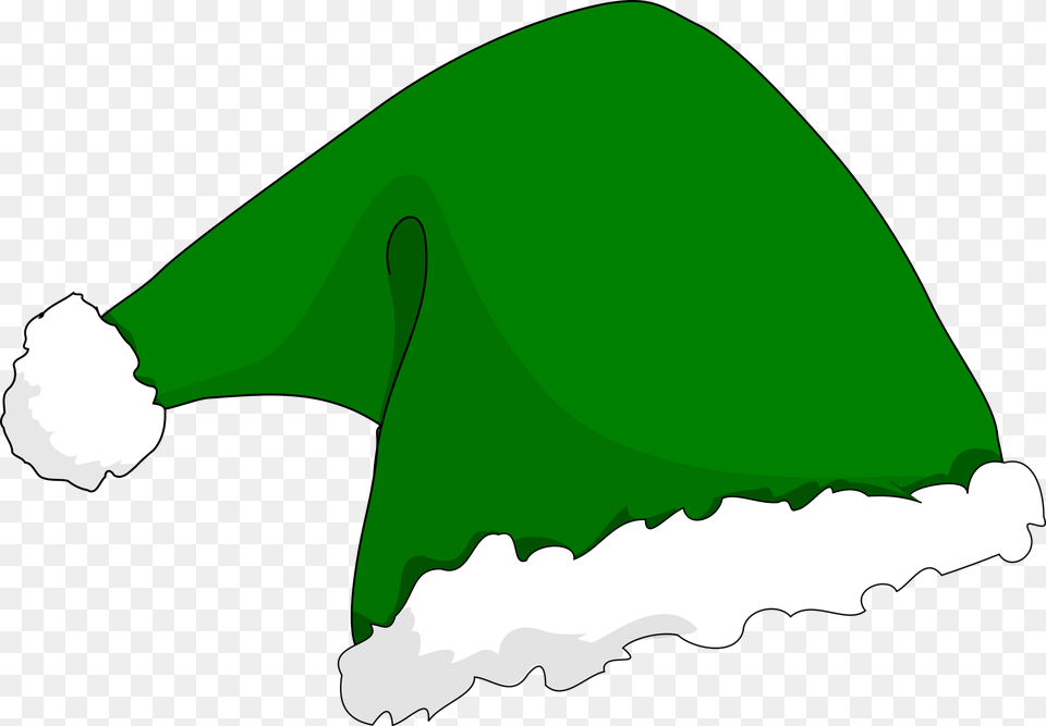 Green Santa Hat 1 Santa Hat Clipart, Meal, Food, Sleeve, Clothing Png