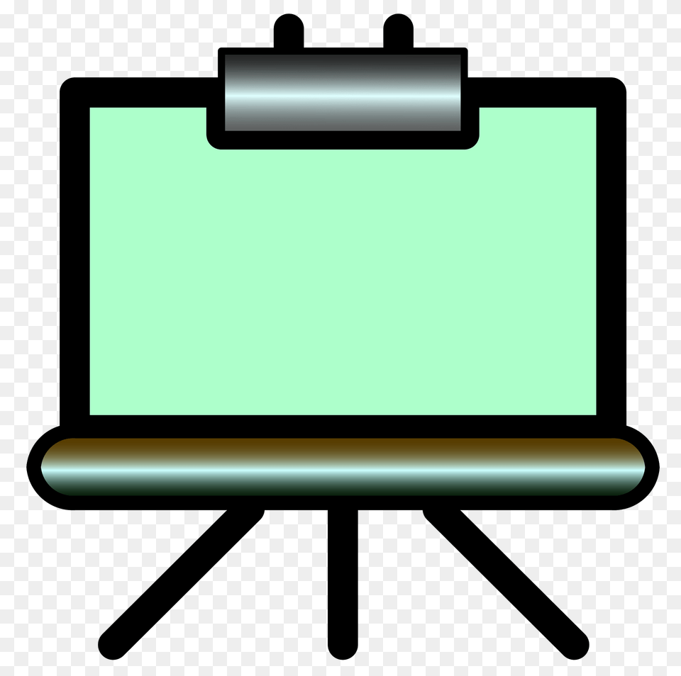 Green Screen On A Tripod Clipart, White Board, Text Png Image