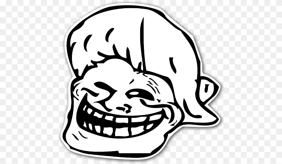 Green Screen Troll Face, Stencil, Sticker, Baby, Person Free Png Download