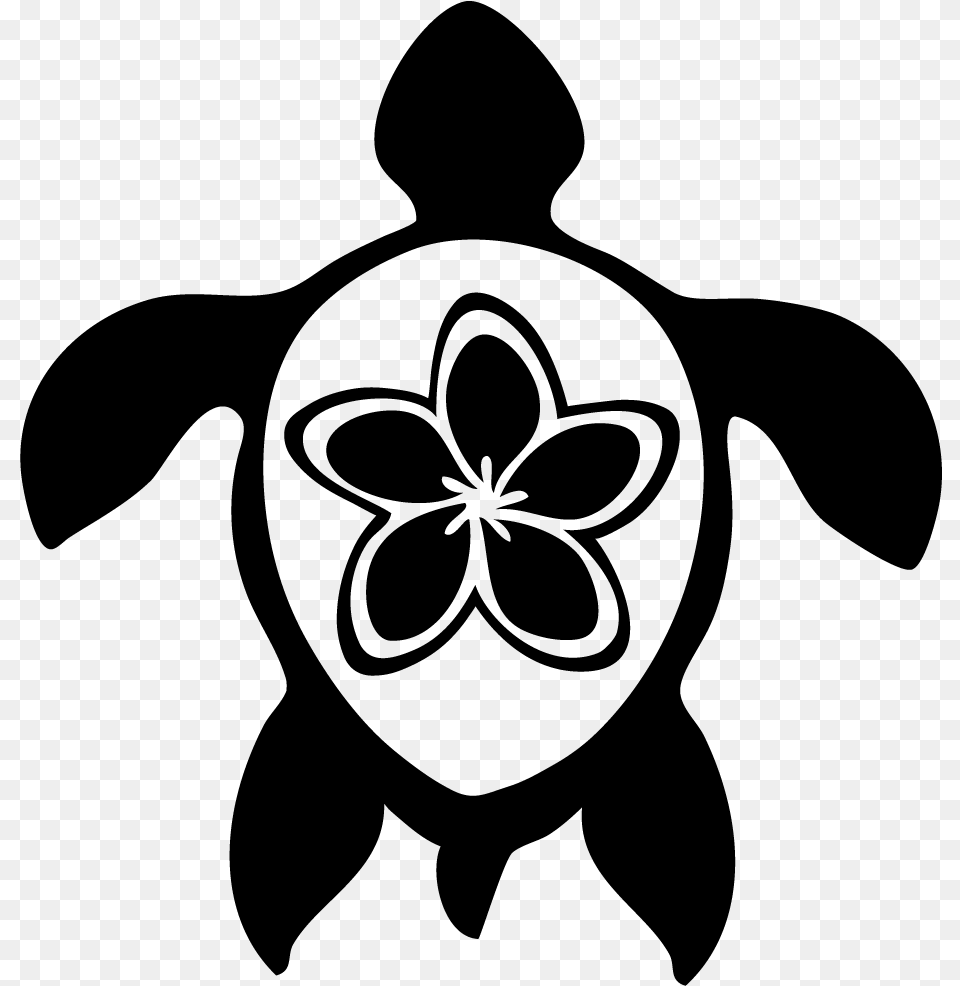 Green Sea Turtle Hawaii Clip Art Plumeria Clip Art, Gray Free Transparent Png