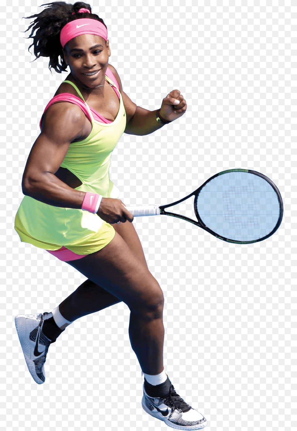 Green Serena Williams, Adult, Person, Female, Woman Free Transparent Png