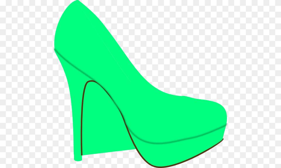 Green Shoe Svg Clip Arts Basic Pump, Clothing, Footwear, High Heel Free Png Download