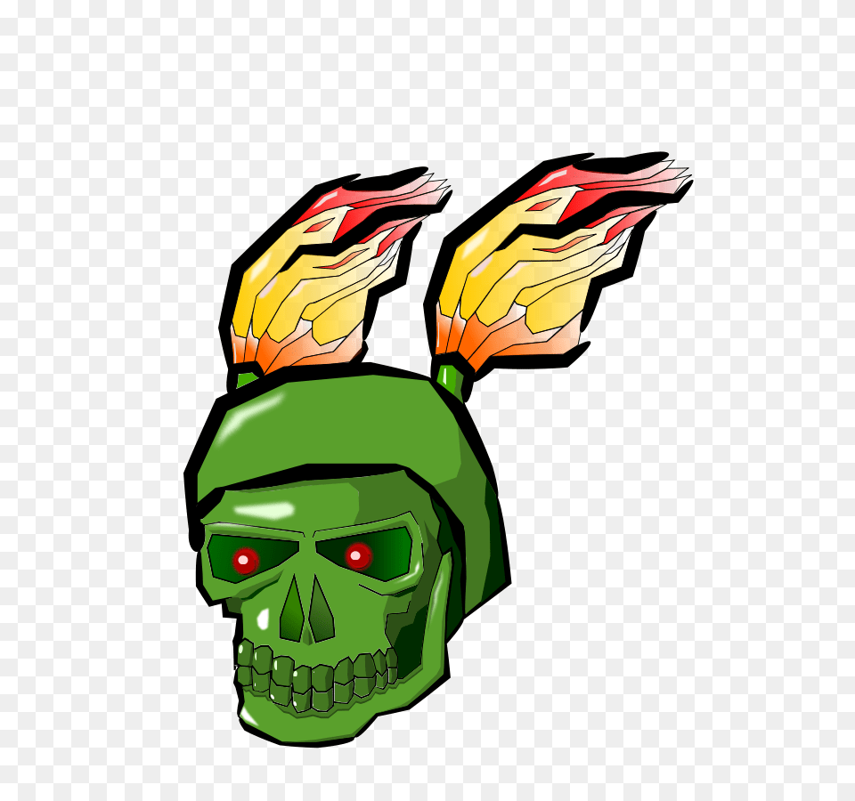Green Skull With Flames Clip Arts For Web, Light, Art, Graphics, Person Png Image