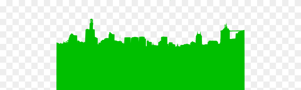 Green Skyline Clip Arts For Web, Urban, Metropolis, City, Outdoors Png Image