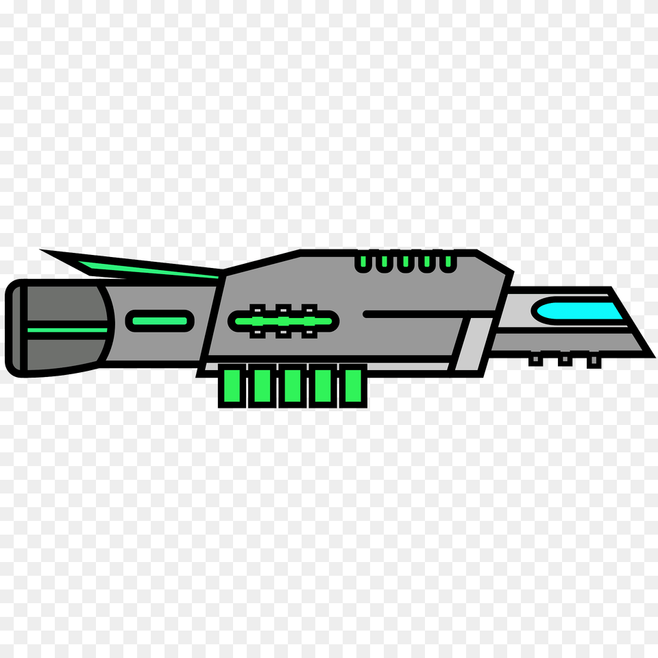 Green Small Spaceship Clipart, Weapon Png