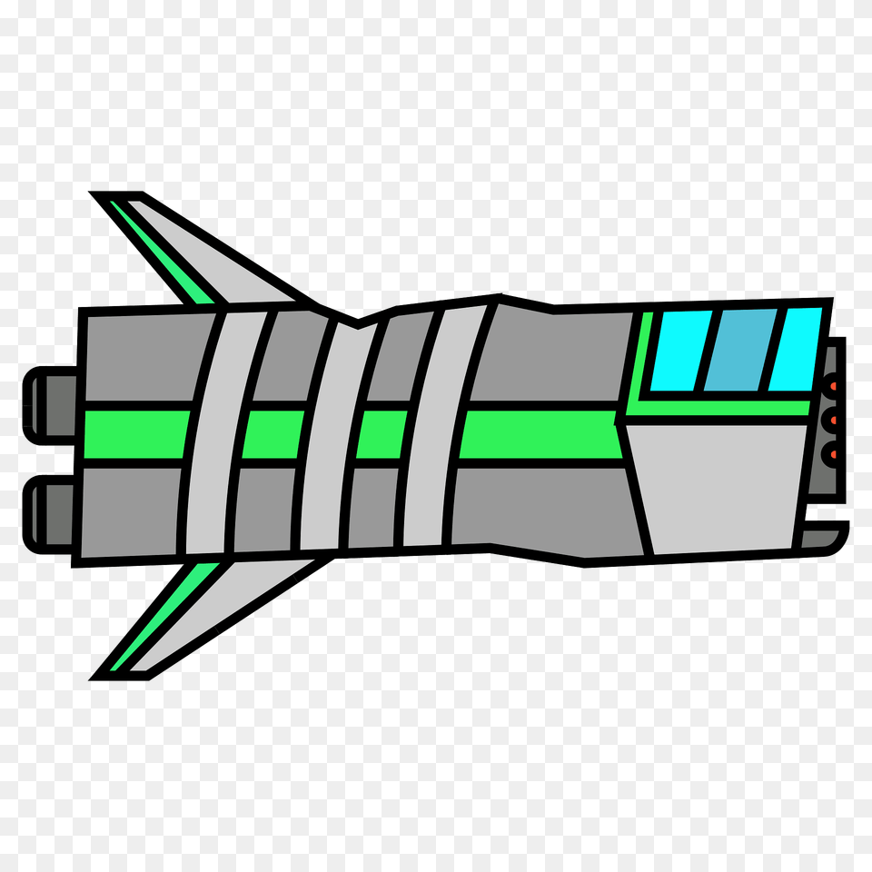 Green Small Spaceship Clipart, Aircraft, Transportation, Vehicle, Ammunition Png Image