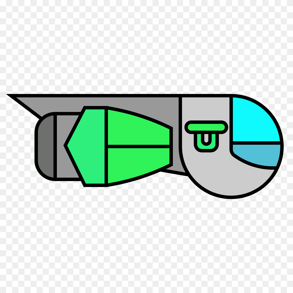 Green Small Spaceship Clipart, Art Png