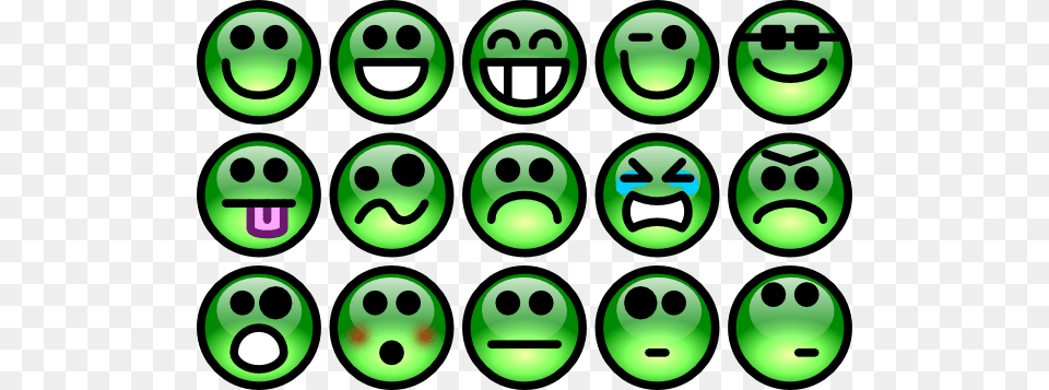 Green Smiley Face Clip Art Emotions, Sphere, Animal, Bear, Mammal Png Image