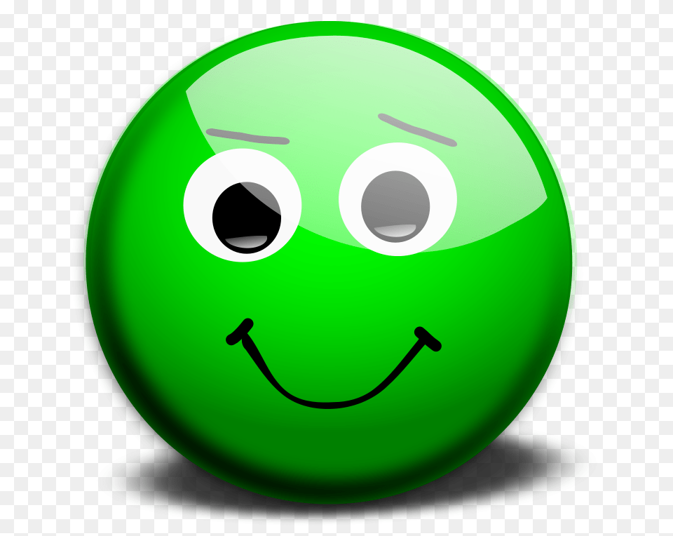 Green Smiley Face Panda Sphere, Disk Free Png Download