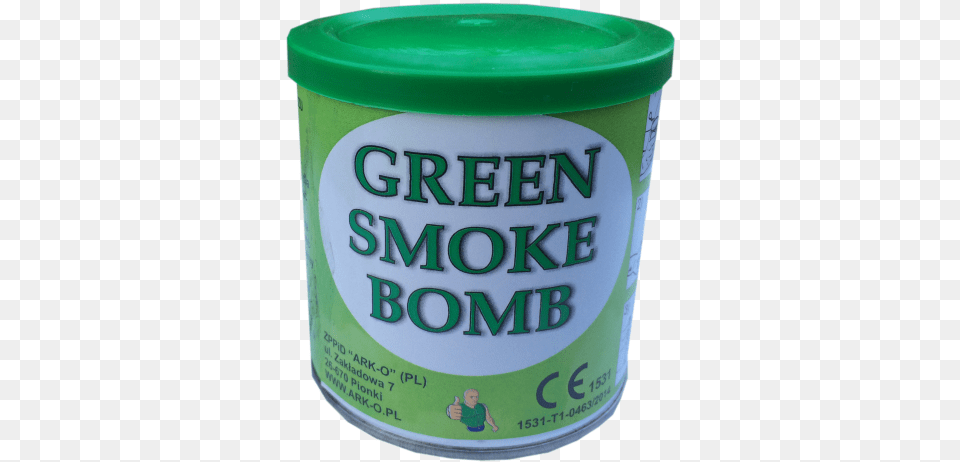 Green Smoke Bomb Green, Tin, Can, Person Png Image