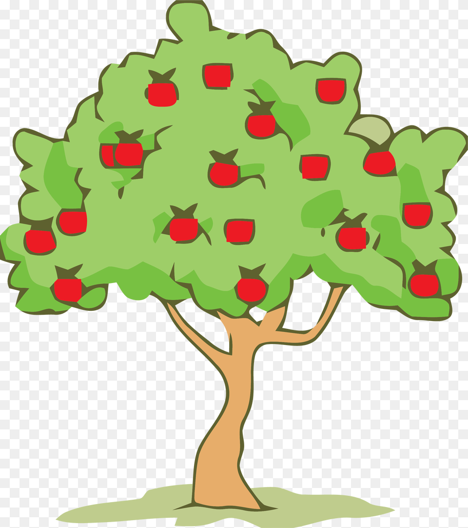 Green Smoke Color Tree Clipart Apple Tree Clipart, Plant, Food, Fruit, Produce Png