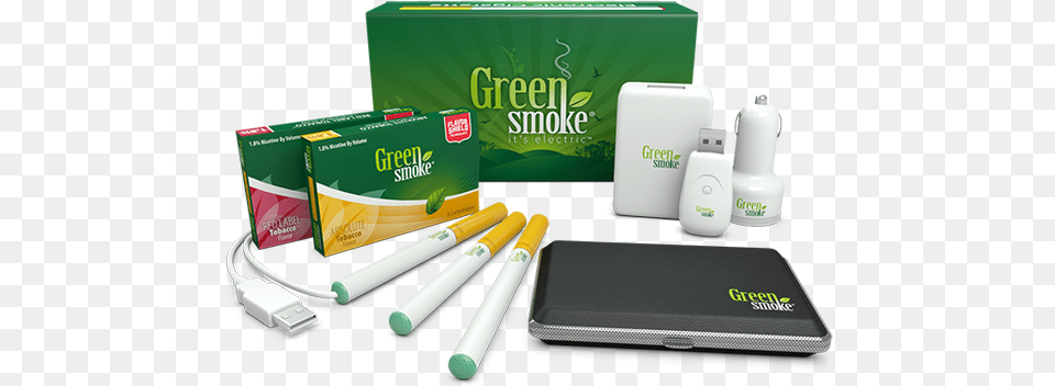Green Smoke Review Vapers Kingdom Green Smoke E Cig, Computer Hardware, Electronics, Hardware, Adapter Free Png Download