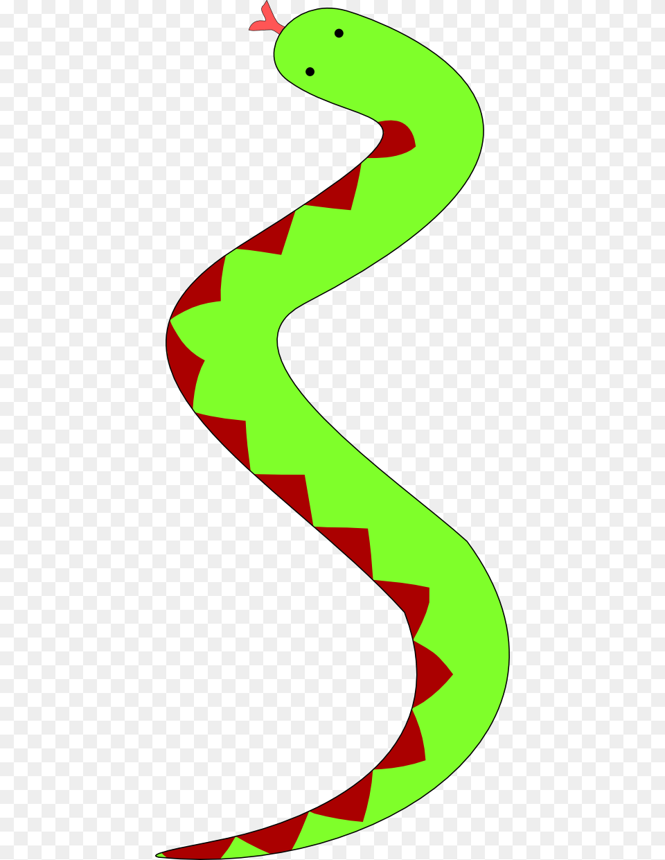 Green Snake With Red Belly Clipart, Animal, Reptile, Fish, Sea Life Png Image