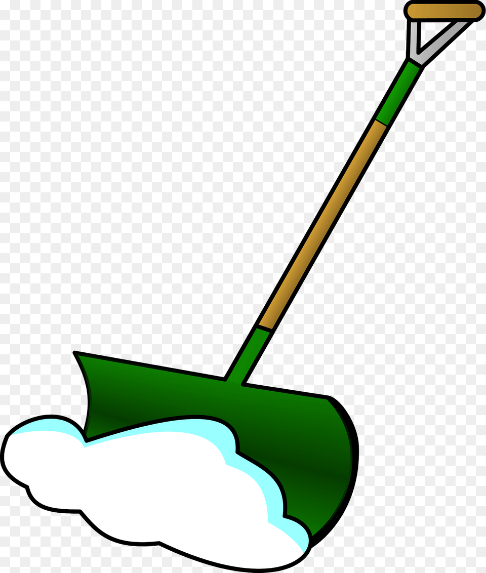 Green Snow Shovel And Snow Clipart, Device, Grass, Lawn, Lawn Mower Free Png