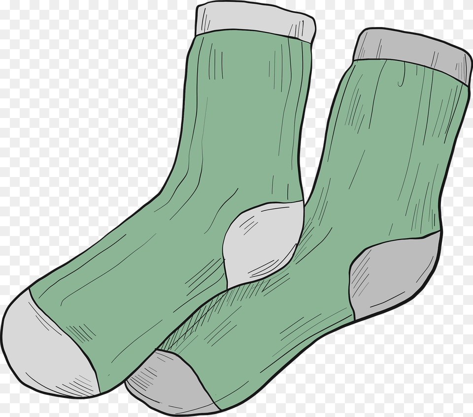 Green Socks Clipart, Clothing, Hosiery, Sock, Animal Png