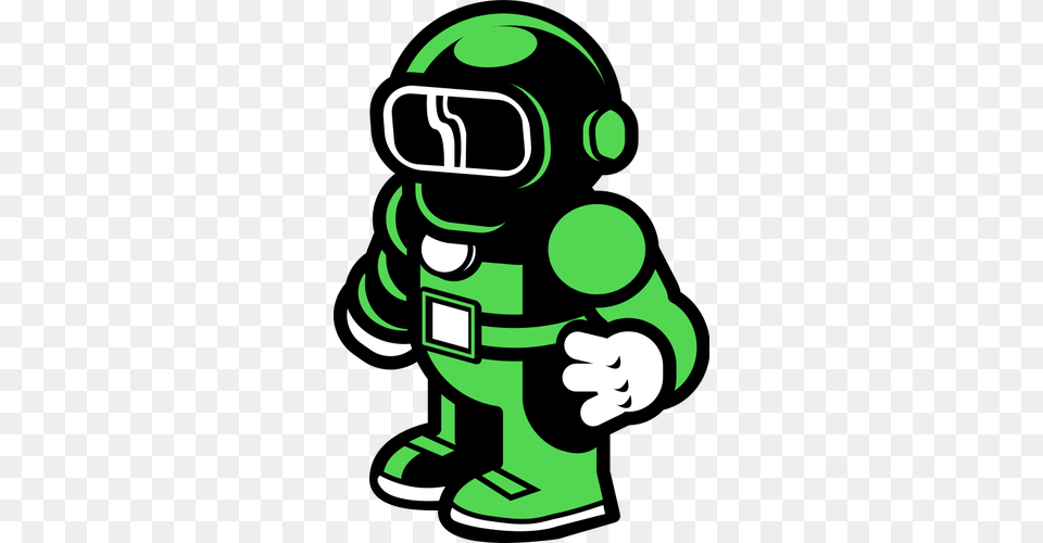 Green Spaceman, Robot Free Transparent Png