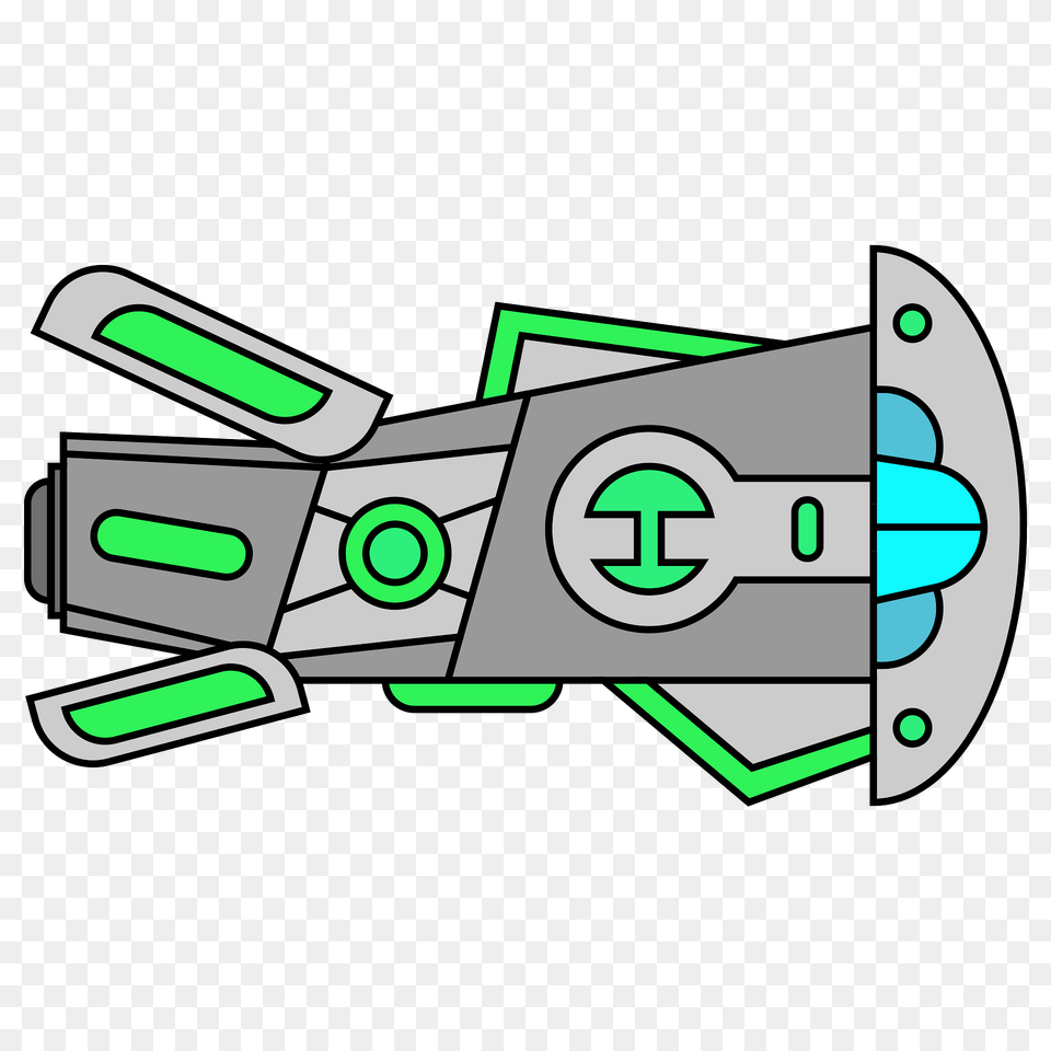 Green Spaceship Clipart, Bulldozer, Machine Free Transparent Png