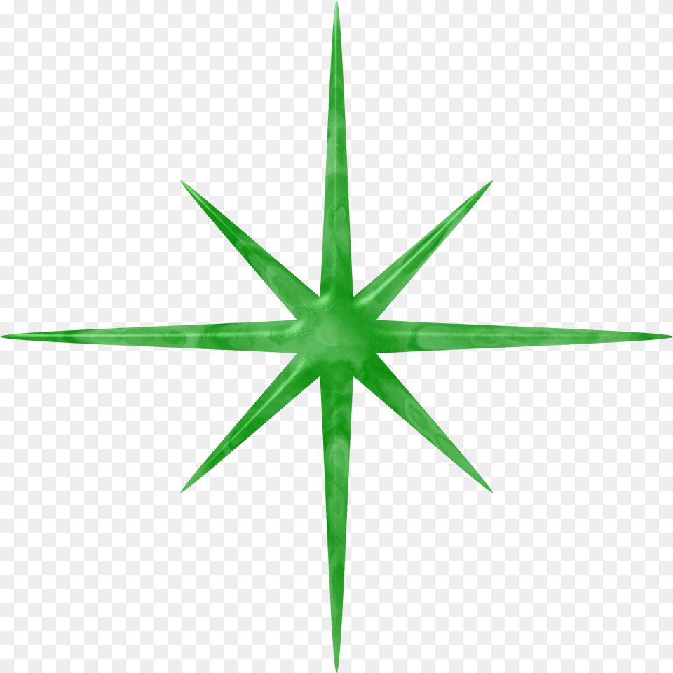 Green Sparkle, Star Symbol, Symbol, Cross Free Png Download