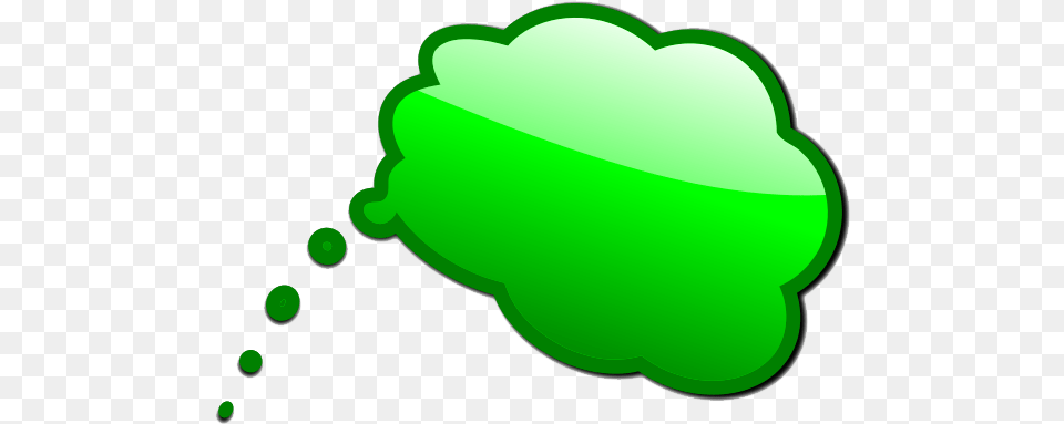 Green Speech Bubble Green Thought Bubble Png Image