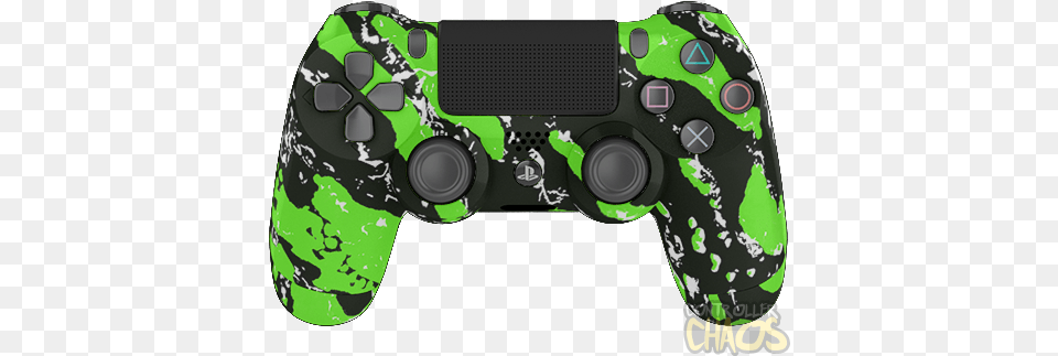 Green Splatter Green Splatter Ps4 Controller, Electronics, Joystick Png Image