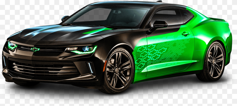 Green Sports Car Picture Chevrolet Camaro 2017 Green, Wheel, Vehicle, Transportation, Sports Car Png Image