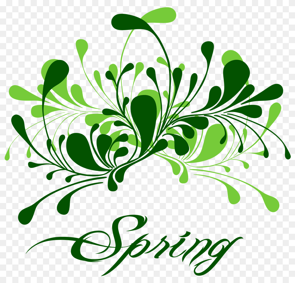 Green Spring Decor, Art, Floral Design, Graphics, Herbal Png