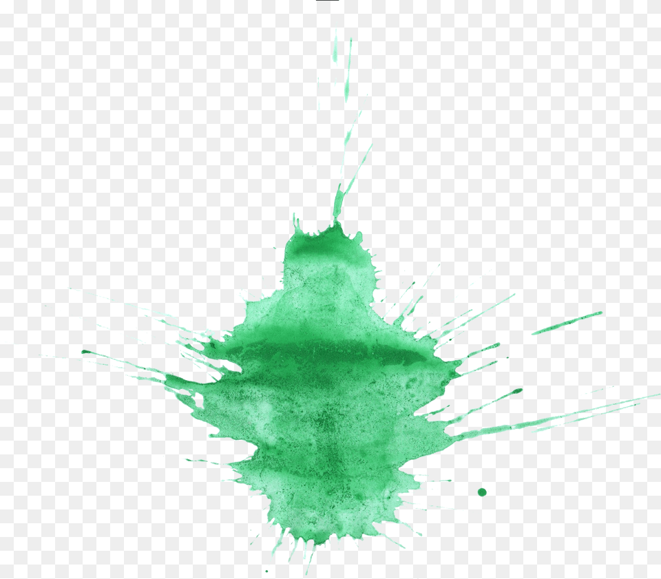 Green Stain Watercolor Transparent, Powder Png Image