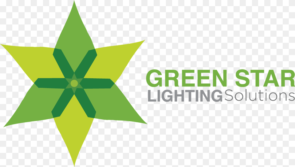 Green Star Lighting Solutions Graphic Design, Symbol, Star Symbol, Recycling Symbol, Animal Free Png Download