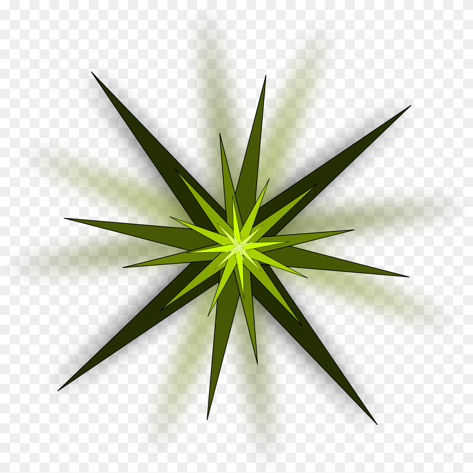 Green Stars Clipart Star Light Bursts Clip Art, Leaf, Plant, Pattern, Accessories Free Transparent Png