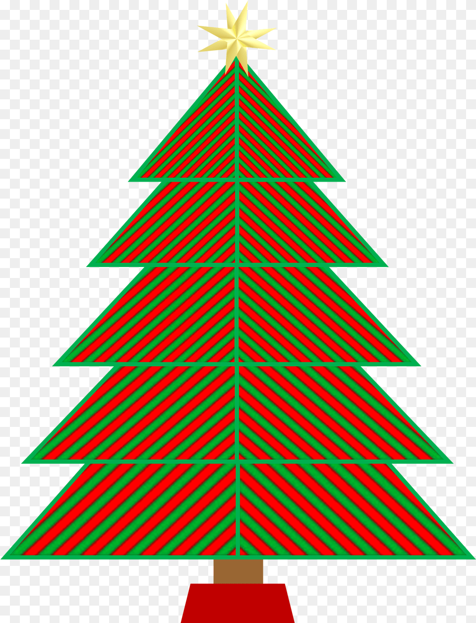 Green Striped Christmas Tree Icon Draw Perfect Christmas Tree, Christmas Decorations, Festival, Christmas Tree, Rocket Png Image