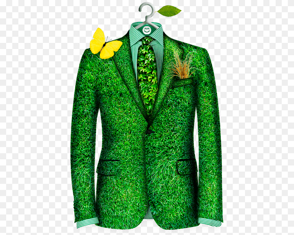 Green Suit Eco Friendly Dry Cleaning, Formal Wear, Blazer, Clothing, Coat Free Png Download