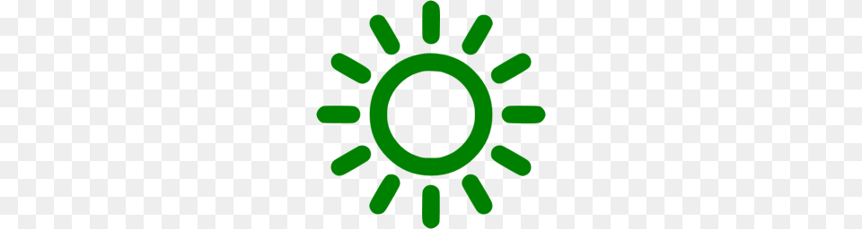 Green Sun Icon Png Image
