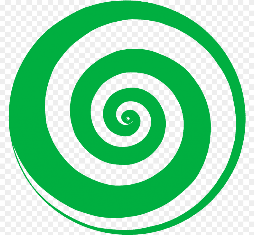 Green Swirl Spiral, Coil, Disk Free Png