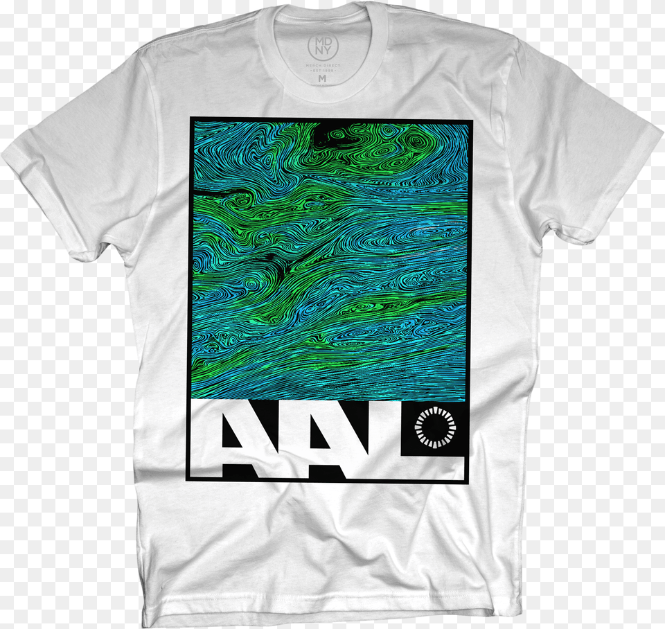 Green Swirl White T Shirt Animals As Leaders Active Shirt, Clothing, T-shirt Free Png